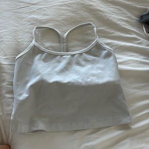White & charcoal soft crop tops. Come as a set